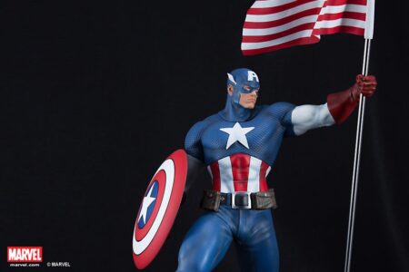 CAPTAIN AMERICA SENTINEL OF LIBERTY - Statua in Porcellana Scala 1:4 Altezza 50 cm MARVEL PREMIUM COLLECTIBLES