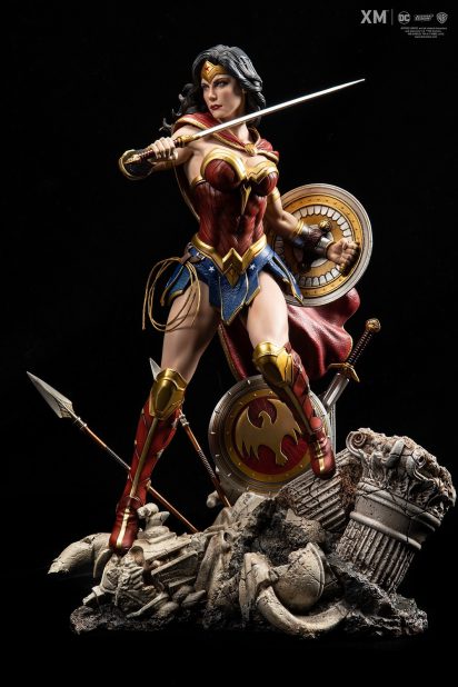JUSTICE LEAGUE - Statua Wonder Woman Scala 1:6 DC COMICS REBIRTH PREMIUM COLLECTIBLES 37 cm