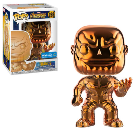 Avengers Infinity War POP! Marvel Vinyl Figure Thanos Orange Chrome Exclusive 9 cm
