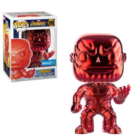 Avengers Infinity War POP! Marvel Vinyl Figure Thanos Red Chrome Exclusive 9 cm