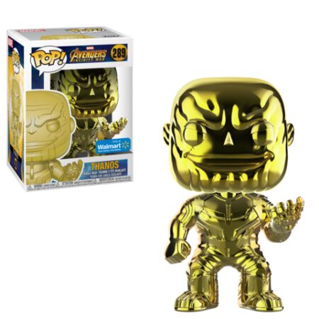 Avengers Infinity War POP! Marvel Vinyl Figure Thanos Yellow Chrome Exclusive 9 cm