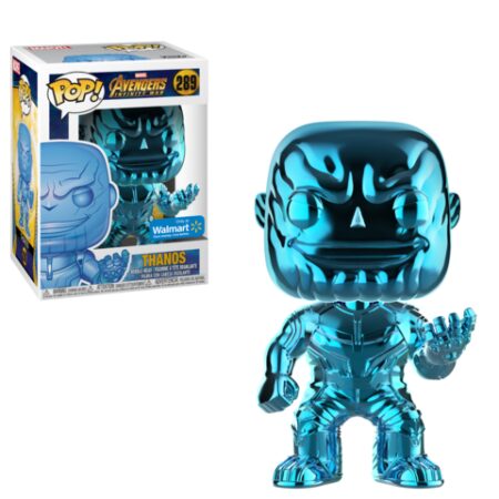 Avengers Infinity War POP! Marvel Vinyl Figure Thanos Blue Chrome Exclusive 9 cm
