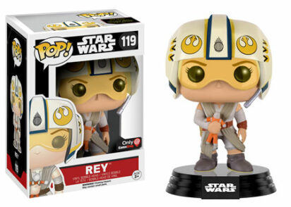 Star Wars Episode VII POP! Vinyl Bobble-Head Figure Rey in X-Wing Helmet Exclusive 9 cm