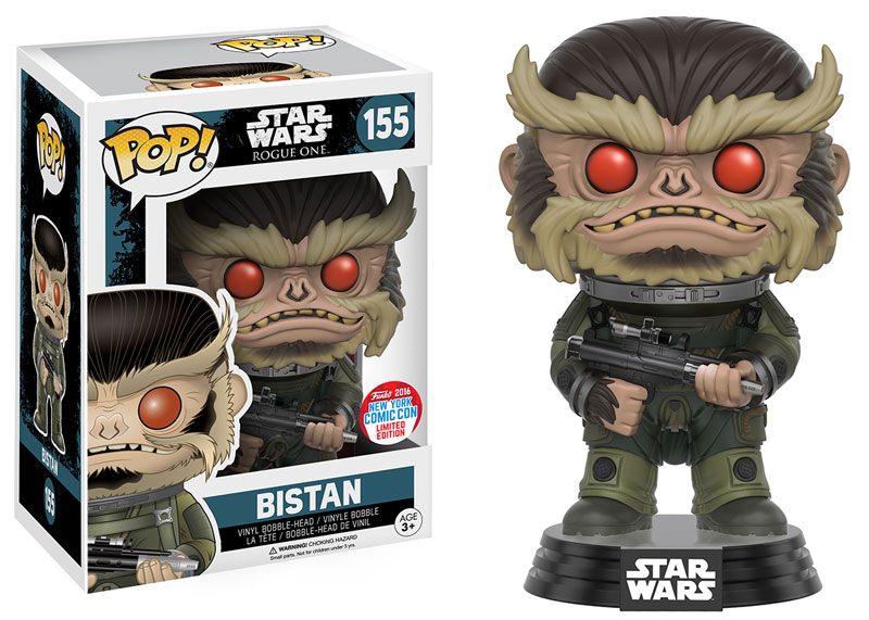 Star Wars Rogue One POP! Vinyl Bobble-Head Bistan Exclusive 9 cm (con bollino NYCC 2016)