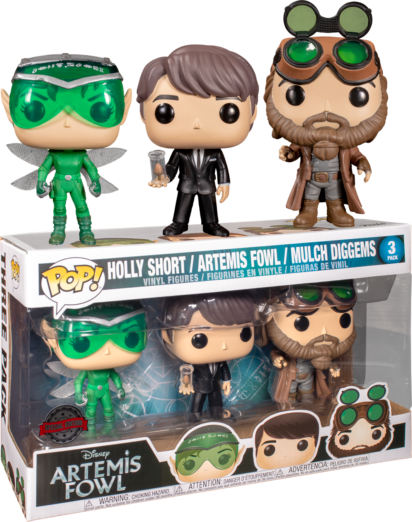 Artemis Fowl POP! Movies Vinyl 3-pack Figures Holly Short, Artemis Fowl & Mulch Diggems Limited 9 cm