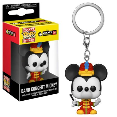 Mickey Mouse 90th Anniversary Pocket POP! Vinyl Keychain Band Concert Mickey 4 cm