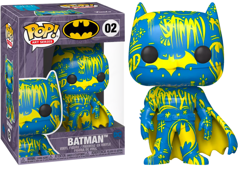 Batman POP! Vinyl Figure Batman Blue & Yellow Artist Series with Pop Protector Limited Edition