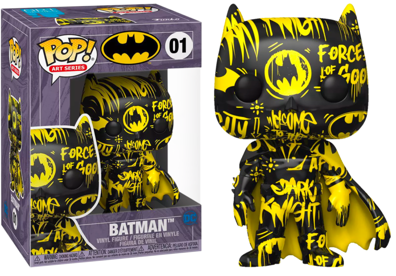 Batman POP! Vinyl Figure Batman Black & Yellow Artist Series with Pop Protector Limited Edition
