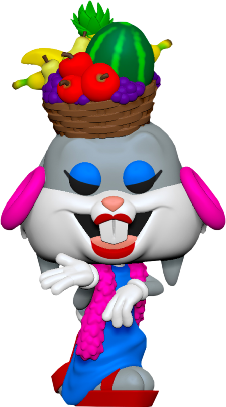 Bugs Bunny 80th Anniversary POP! Animation Vinyl Figure Bugs in Fruit Hat 9 cm