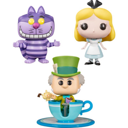 Alice in Wonderland - Mad Tea Party Disneyland 65th Anniversary Pop! Vinyl Bundle (Set of 3)