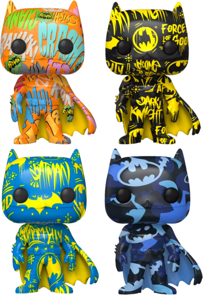 Batman - Batman Artist Series Pop! Vinyl Bundle with Pop! Protector (Set of 4)