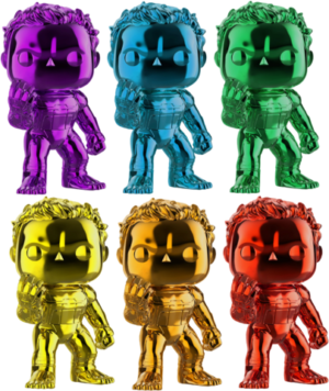Avengers 4: Endgame Pop! Vynil Bundle Supersized Hulk with Infinity Gauntlet Chrome 15 cm (Set of 6) Limited