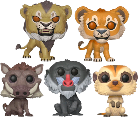 The Lion King (2019) - Home Is Where Your Pop! Rests Pop! Vinyl Bundle (Set of 5)