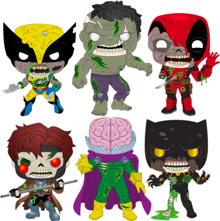 Marvel Zombies - The Walking Deadpool Pop! Vinyl Bundle (Set of 6)