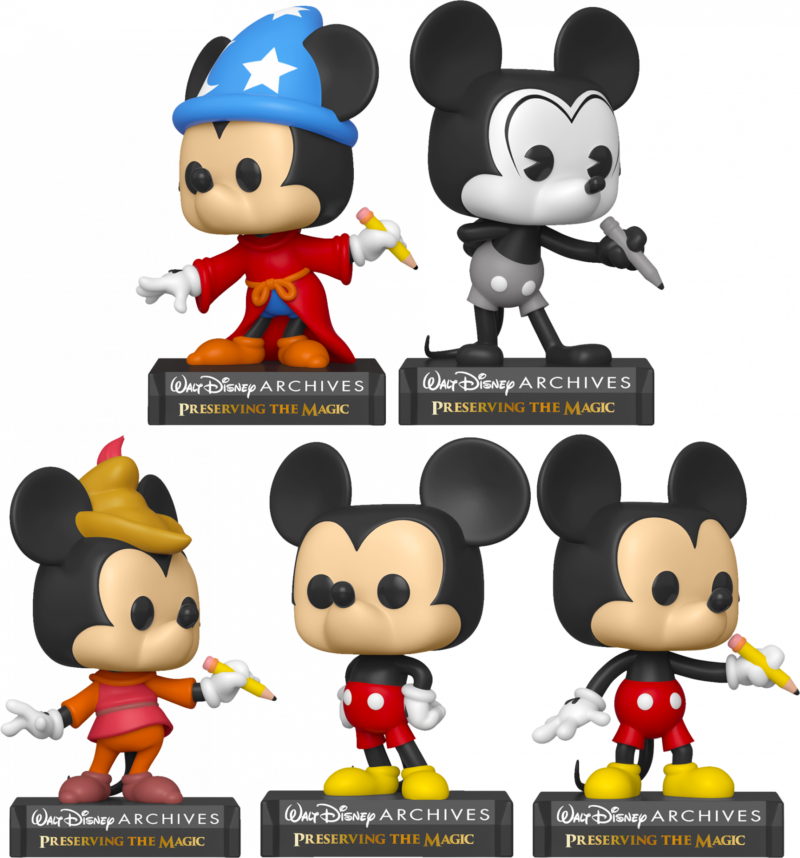 Walt Disney Archives - Mickey Mouse 50th Anniversary Pop! Vinyl Bundle (Set of 5)