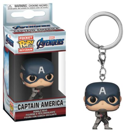 Avengers Endgame Pocket POP! Vinyl Keychain Captain America 4 cm