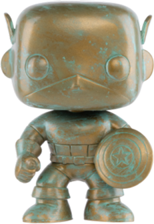Marvel 80th POP! The Avengers Vinyl Figure Captain America Patina Limited 9 cm