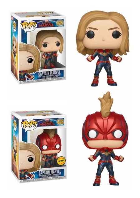 Captain Marvel POP! Marvel Bobble-Head Figures Captain Marvel 9 cm Assortment (2)