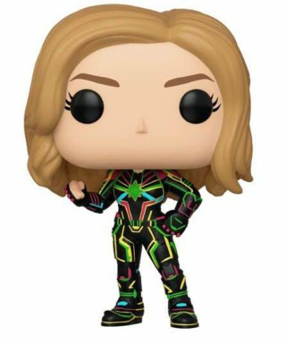 Captain Marvel POP! Marvel Vinyl Bobble-Head Figure Captain Marvel w/Neon Suit 9 cm