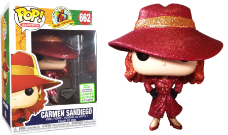 Where In The World Is Carmen Sandiego? POP! Vinyl Figure Carmen Sandiego Diamond Glitter (2019 Spring Convention Exclusive) 9 cm