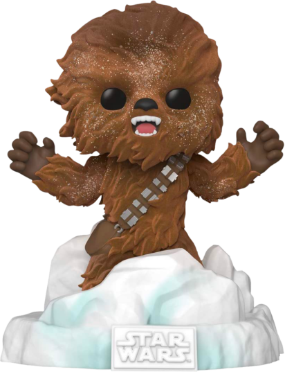 Star Wars Episode V: The Empire Strikes Back POP! Deluxe Vinyl Figure Chewbacca Battle at Echo Base Flocked Limited