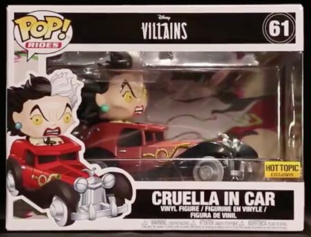 Disney Villains POP! Vinyl Figure Cruella in Car Limited Edition (con bollino Exclusive)