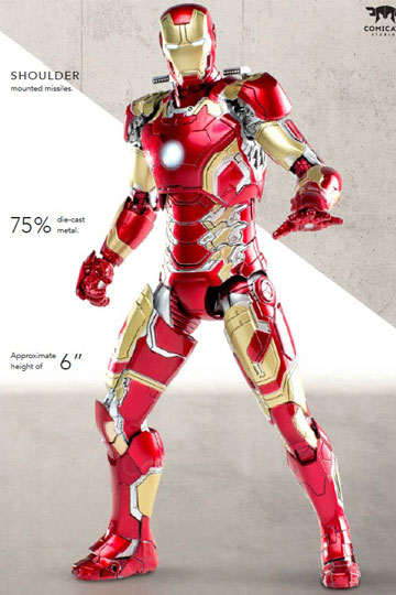 Avengers Age of Ultron Diecast Action Figure 1/12 Iron Man Mark 43 20 cm