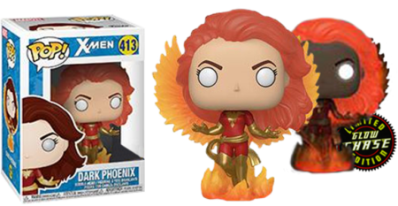 Marvel Comics POP! Marvel Vinyl Bobble-Head Figure Dark Phoenix with Flames Limited 9 cm Assortment (2)