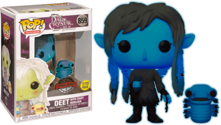 The Dark Crystal: Age of Resistance POP! TV Vinyl Figure Deet with baby Nurlock Blue Glow in the Dark Limited 9 cm