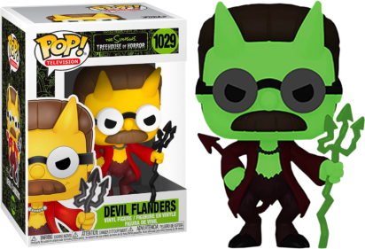Simpsons POP! Animation Vinyl Figure Devil Flanders Glow in The Dark Limited 9 cm
