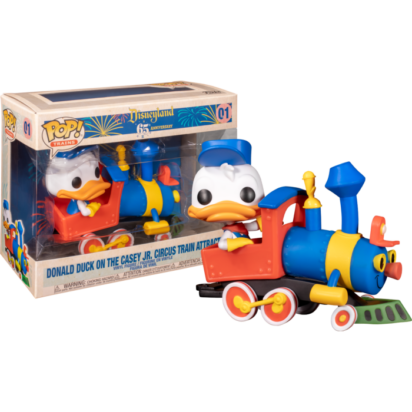 Disneyland: 65th Anniversary POP! Deluxe Vinyl Figure Donald Duck on the Casey Jr. Circus Train Attraction