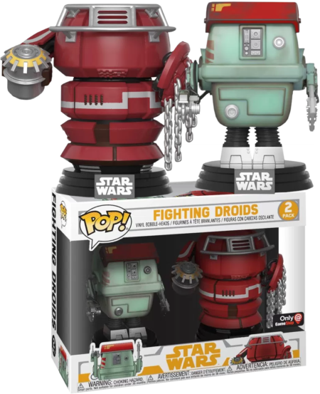 Star Wars Solo POP! Movies Vinyl Figures 2-pack Fighting Droids Limited 9 cm