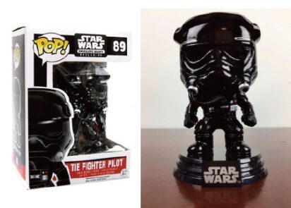 Star Wars POP! Vinyl Bobble-Head Figure Tie Fighter Pilot Black (Chrome) 9 cm