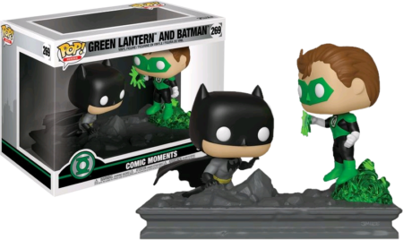 Justice League POP! Jim Lee Collection Comic Moments Vinyl Figures Green Lantern and Batman Limited 9 cm