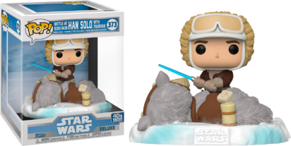 Star Wars POP! Deluxe Movies Vinyl Figure Han Solo with Taun Taun Limited 9 cm