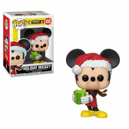 Mickey Mouse 90th Anniversary POP! Disney Vinyl Figure Holiday Mickey 9 cm