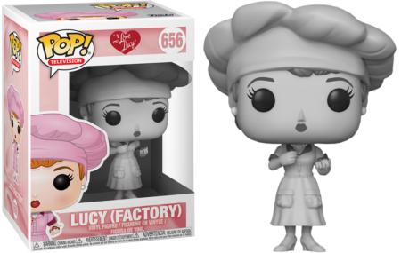 I Love Lucy POP! TV Vinyl Figure Lucy in Factory Uniform Black & White Limited 9 cm