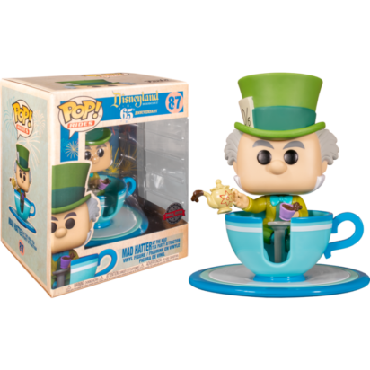 Alice in Wonderland POP! Vinyl Figure Disneyland 65th Anniversary - Mad Hatter with Teacup Tea Party Attraction