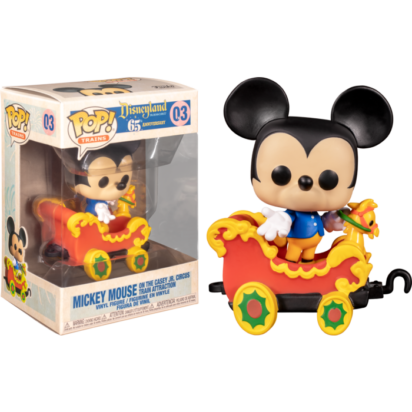 Disneyland: 65th Anniversary POP! Vinyl Figure Mickey Mouse on the Casey Jr. Circus Train Attraction