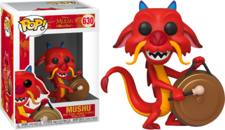 Mulan POP! Movies Vinyl Figure Mushu w/Gong 9 cm