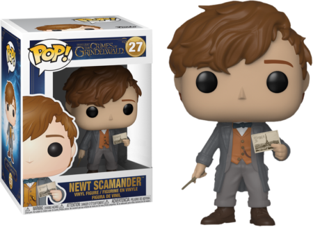 Fantastic Beasts 2 POP! Movies Vinyl Figure Newt Scamander with Postcard Limited 9 cm