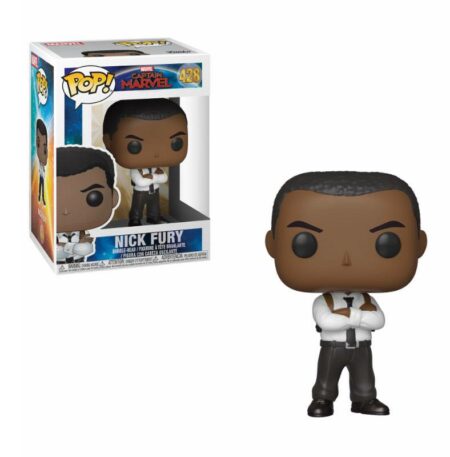 Captain Marvel POP! Marvel Vinyl Bobble-Head Figure Nick Fury 9 cm