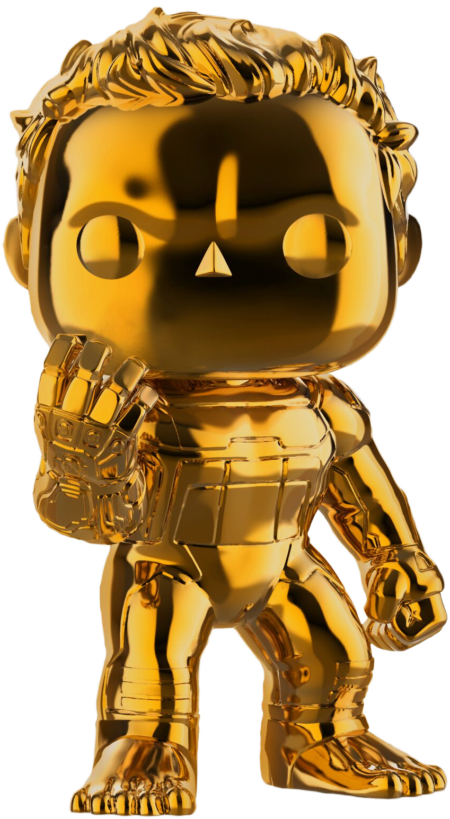 Avengers Endgame POP! Movies Vinyl Figure Supersized Hulk with Infinity Gauntlet Orange Chromed Limited 15 cm