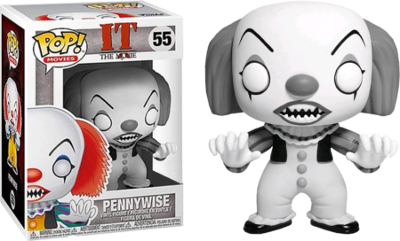 It POP (1990)! Vinyl Figure Pennywise Blac & White Limited 9 cm