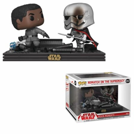 Star Wars POP! Movie Moments Vinyl Bobble-Head 2-Pack Finn vs Captain Phasma 9 cm