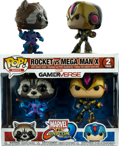 Marvel vs. Capcom Infinite POP! Games Vinyl Figure 2-Pack Rocket vs. Mega Man Exclusive 9 cm