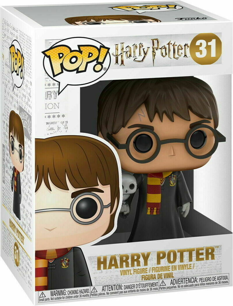 Harry Potter POP! Movies Vinyl Figure Harry with Hedwig 9 cm