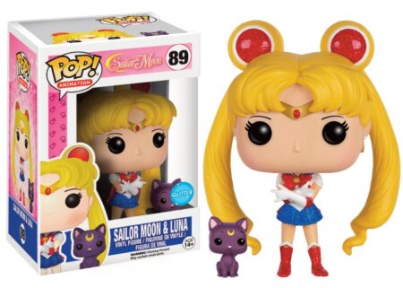 Sailor Moon POP! Animation Vinyl Figure Sailor Moon & Luna (Glitter) 9 cm