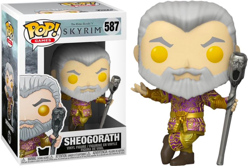 The Elder Scrolls V Skyrim POP! Games Vinyl Figure Sheogorath with Wabbajack Metallic Limited 9 cm