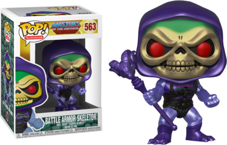 Masters of the Universe POP! Television Vinyl Figure Battle Armor Skeletor Metallic Limited 9 cm